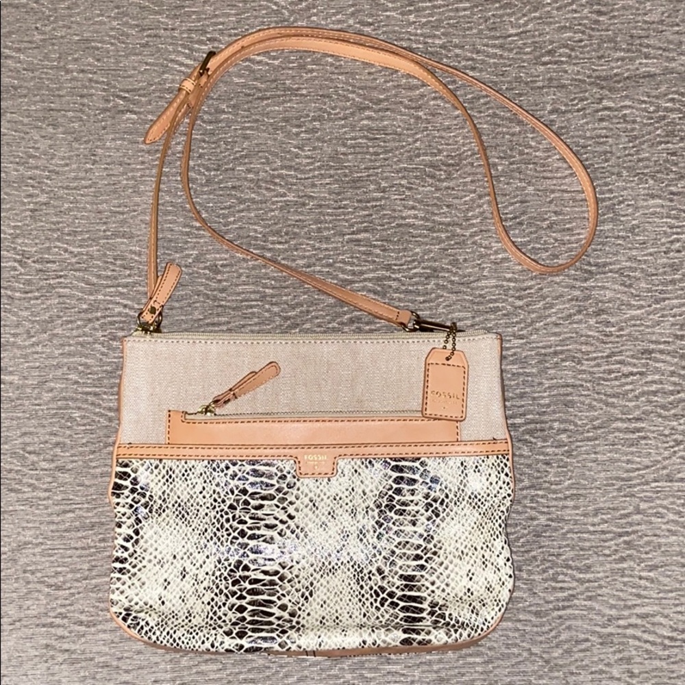 Fossil Crossbody Snakeskin Purse - Picture 3 of 8